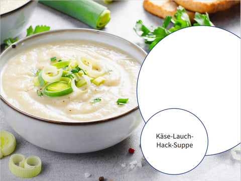 Käse- Lauch- Hack Suppe