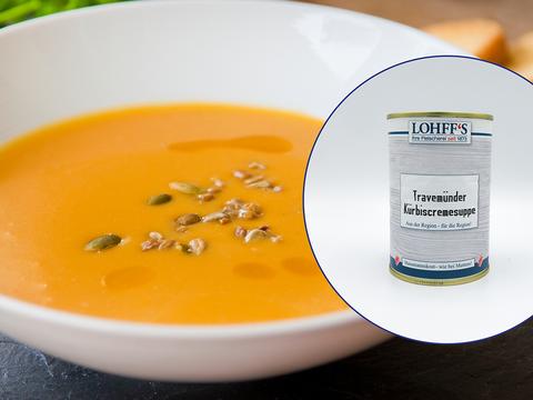 Vorratspaket: "6 x Travemünder Kürbiscremesuppe"