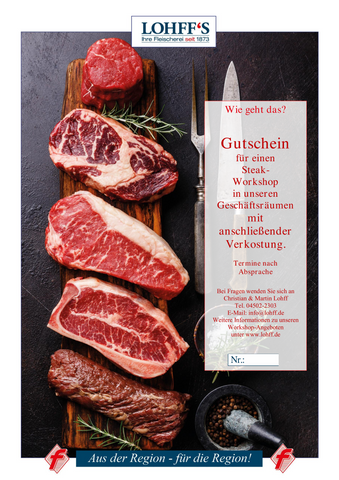 Gutschein Steak Workshop