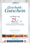 Geschenk Gutschein 25,- EUR